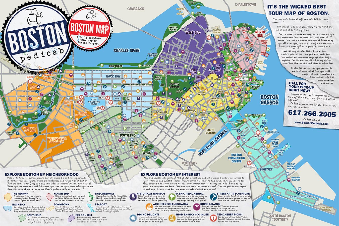 Tourist Map Of Boston.