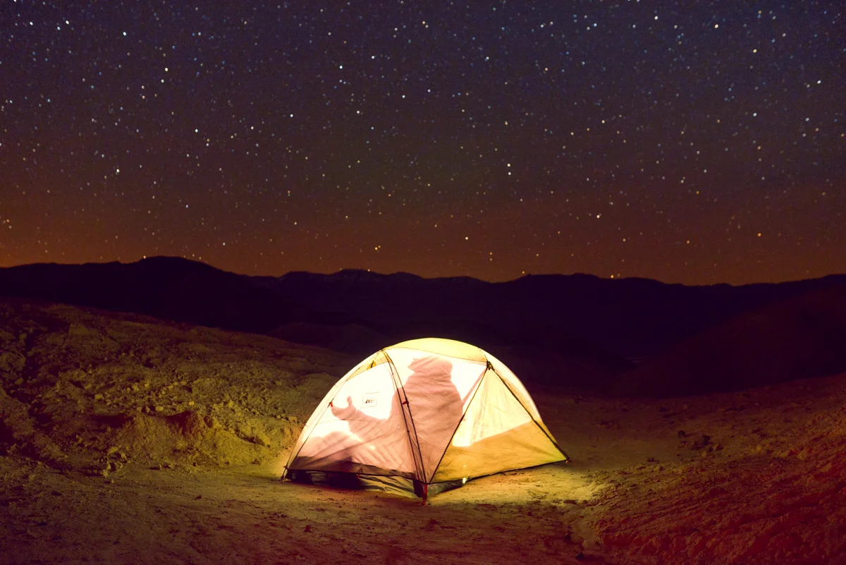 Last minute decision to divert to Death Valley and camp overnight near Zabriskie Point last month