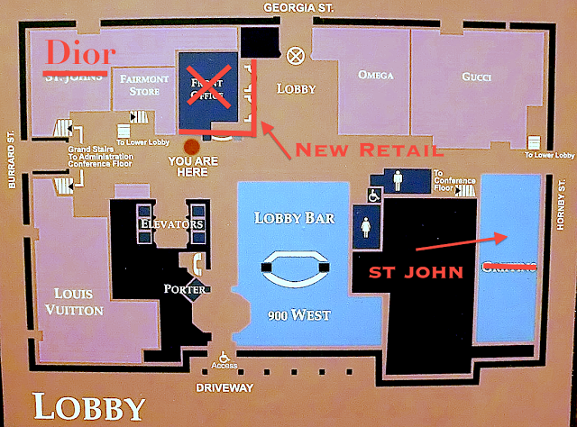 This is a modified floorplan of the ground floor of the Hotel Vancouver. We took its photo within the hotel. Photo: Colin Arber