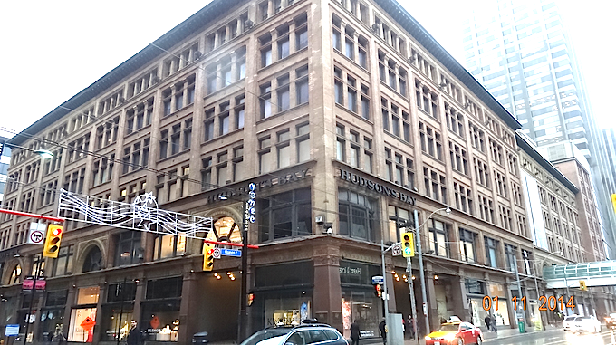 Hudson's Bay, Yonge and Queen. We expect this corner/part of the store will become Saks Fifth Avenue. Photo: Darrell Bateman