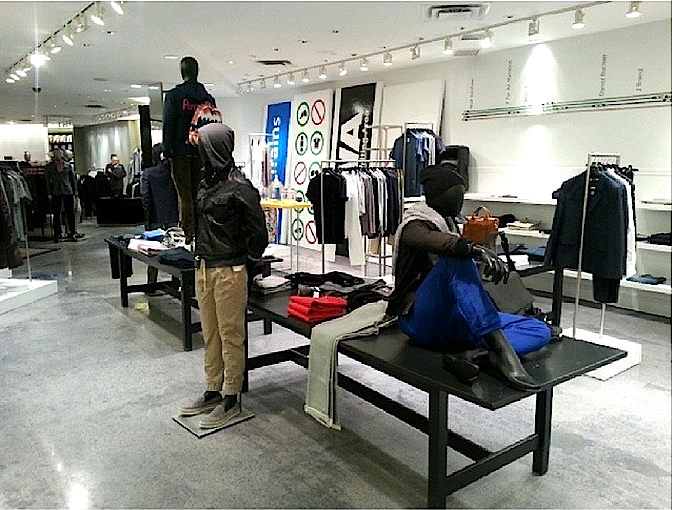 New men's 'White Room' on the concourse level at Holt Renfrew, 50 Bloor St. W. [ Image Source ]