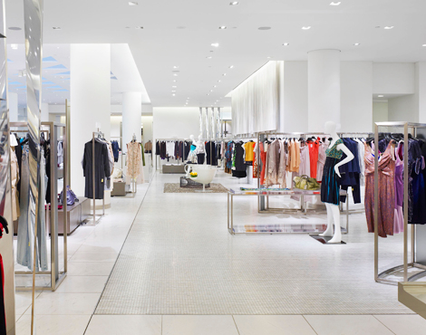 Women's designer floor at Holt Renfrew, Vancouver. Designer boutiques include CHANEL, Tom Ford, Akris, Giorgio Armani, Michael Kors, Gucci, Prada, Burberry and Dolce &amp; Gabbana. Other designers carried on this floor read like a who's who of designers: Oscar de la Renta, Jil Sander, Missoni, Valentino, Marni, Etro, and the list goes on. Photo: Holt Renfrew.