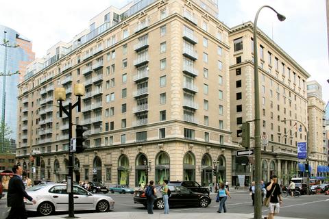 Les Cours Mont Royal, home to Montreal's flagship Harry Rosen store. Image Source