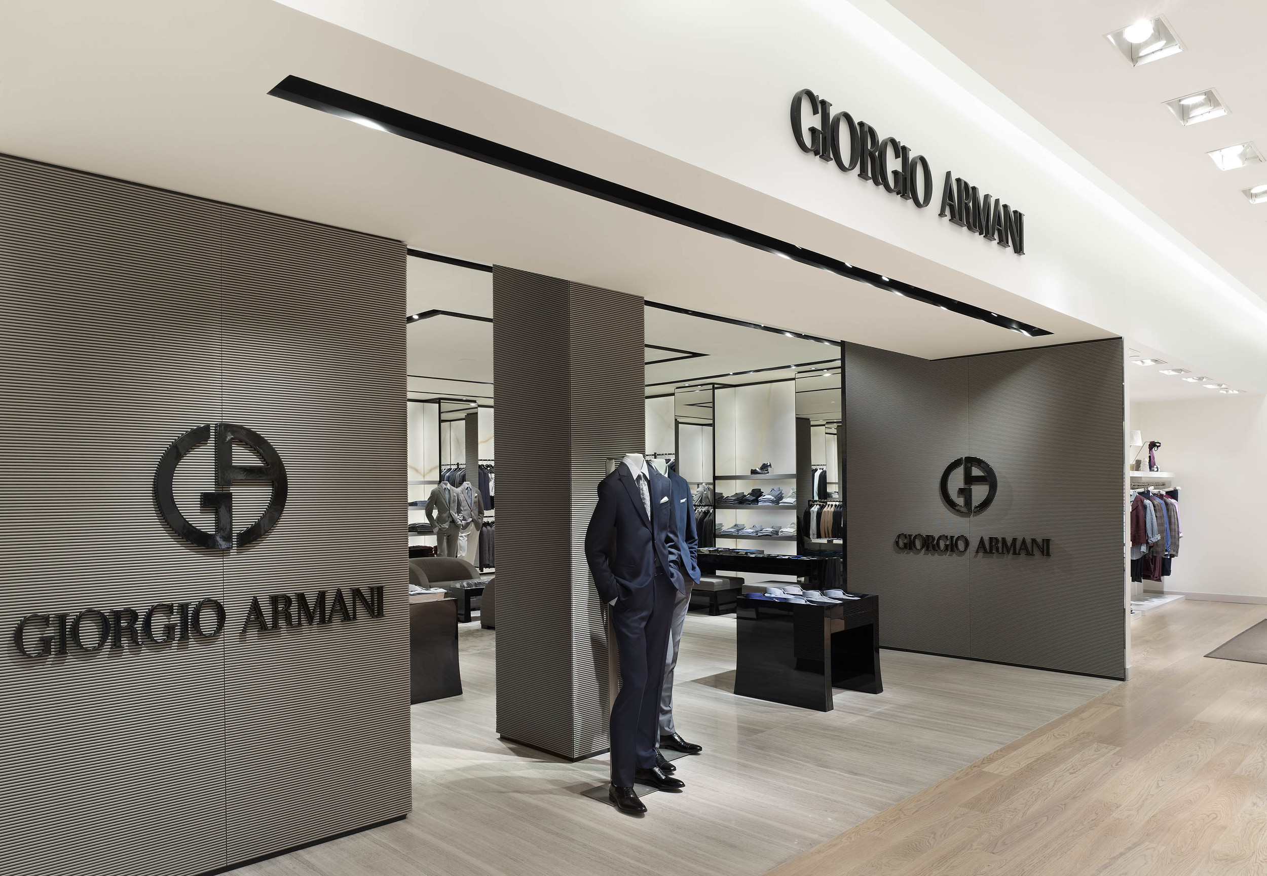 The Giorgio Armani shop-in-shop.