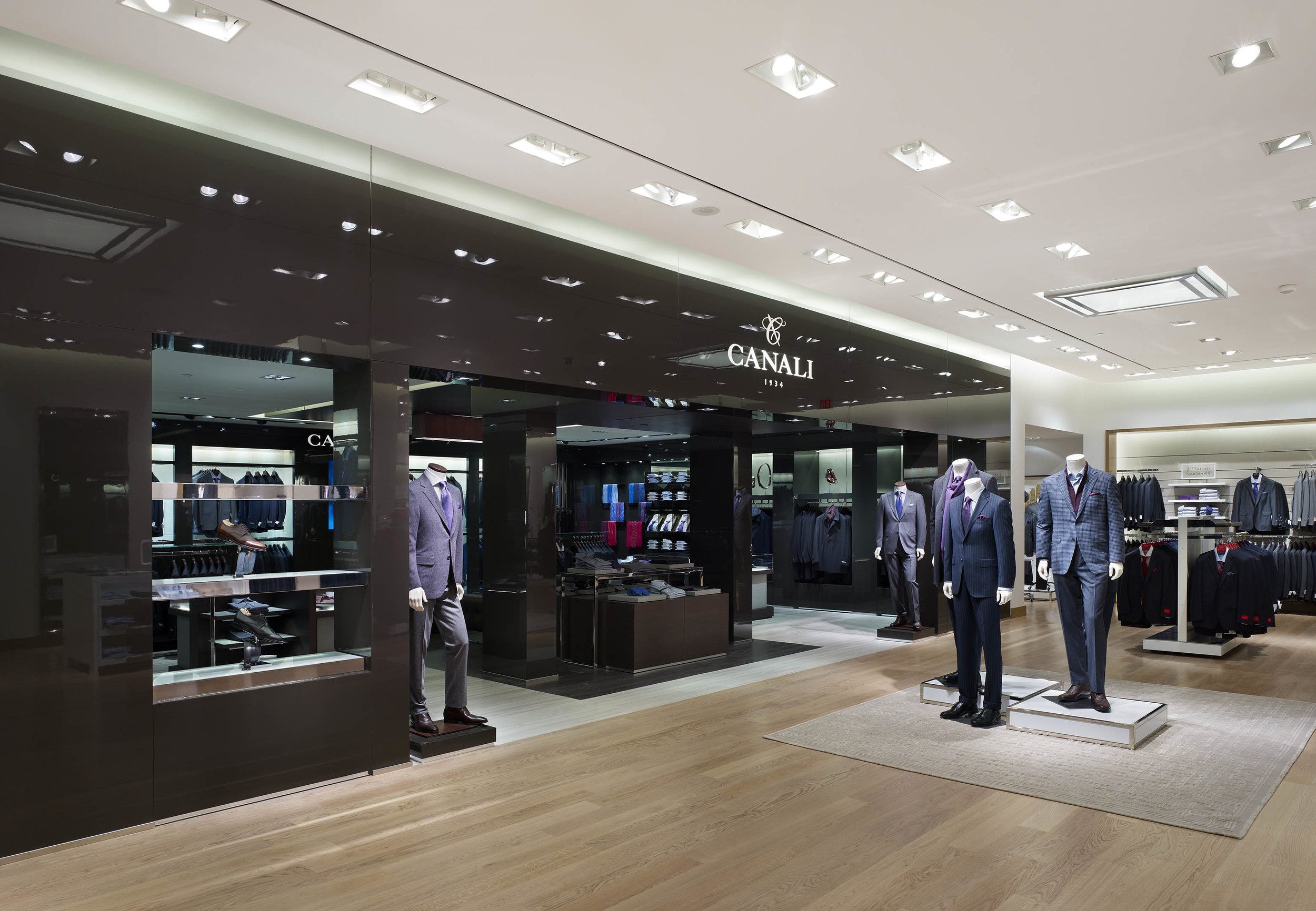 The Canali shop-in-shop.