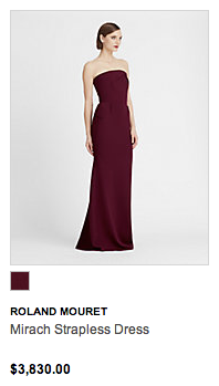 Roland Mouret dress from Hudson's Bay's luxury women's department 'The Room. Click image to visit the website link. 