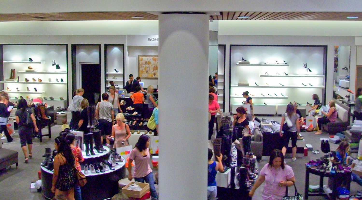 Nordstrom's shoe departments are very popular. Calgary's Nordstrom will feature three women's shoe departments. Photo: www.fitinfun.com