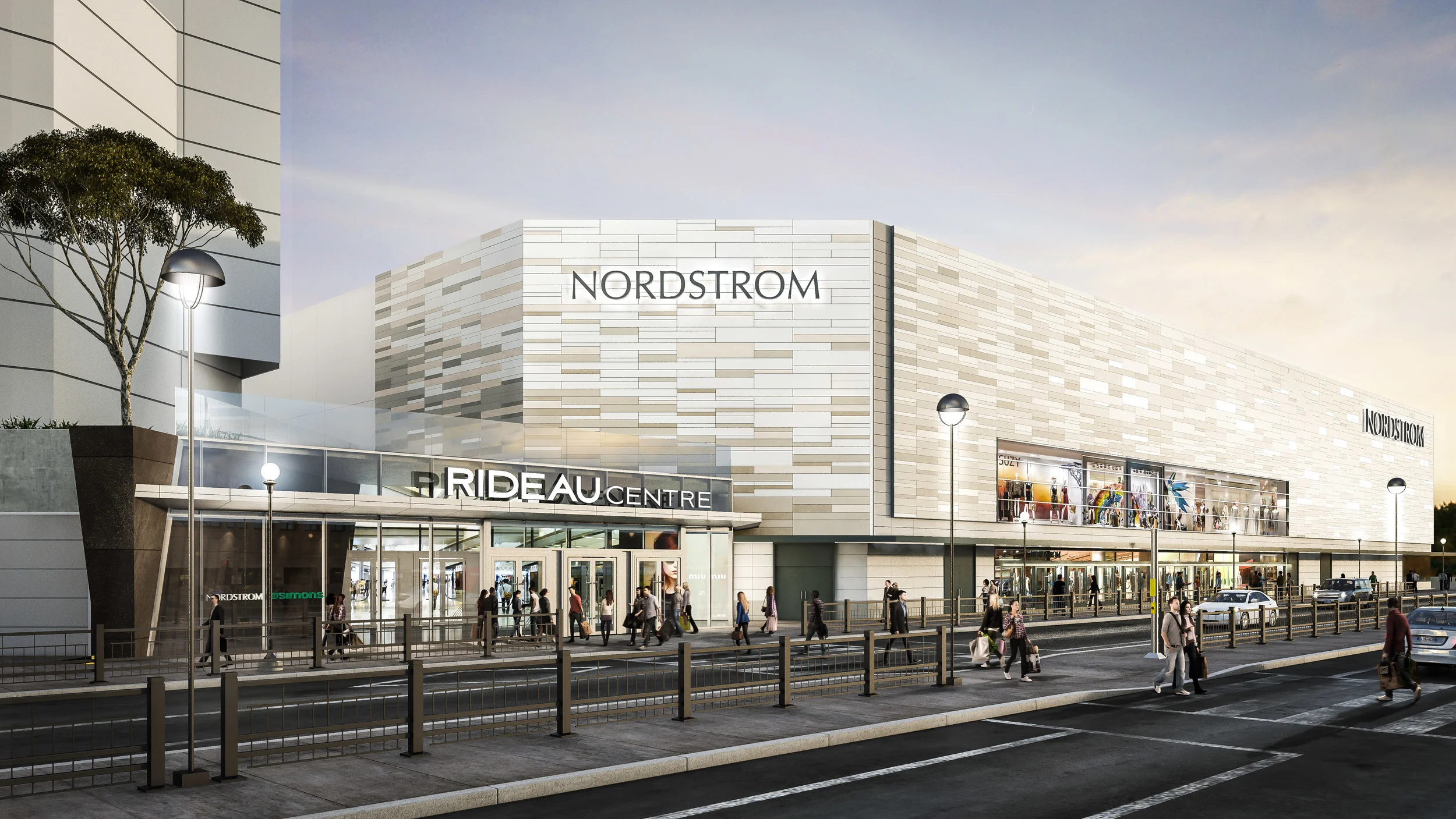 Rendering of Rideau Centre's Nordstrom. Photo: Rideau Centre