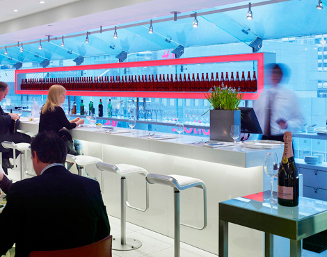 Calgary's expanded Holt Renfrew will feature a licensed restaurant/cafe on its newly opened 4th floor. This photo is of the Café at Holt's in Toronto. Photo: Holt Renfrew