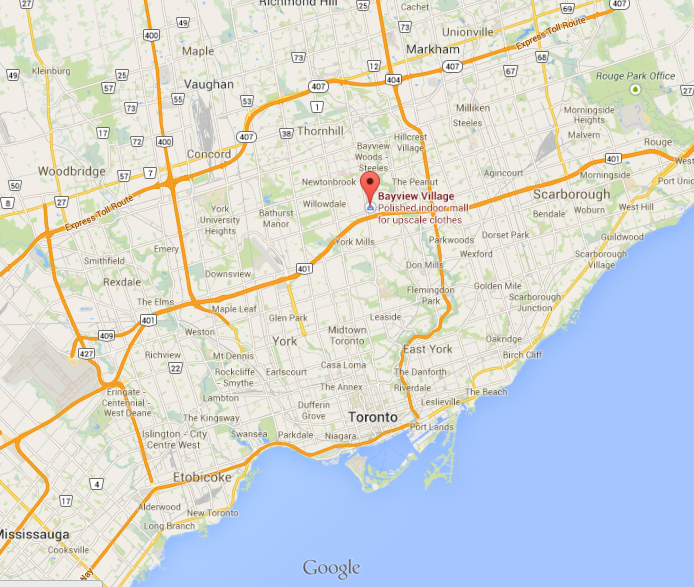 Click this map  to view the exact location of Bayview Village on Google Maps.&nbsp;