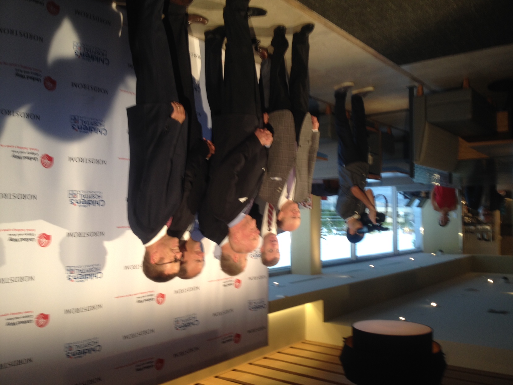 Vancouver billionaire JIm Pattison with members of the Nordstrom family.