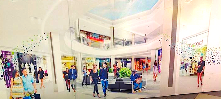 Renovation rendering at the mall. Photo: Darrell Bateman. 