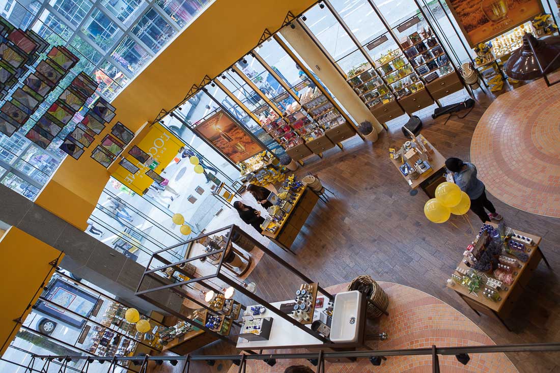 Inside the new Vancouver L'Occitane store. Photo: L'Occitane en Provence. 