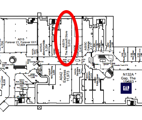 Click image  for entire PDF Toronto Eaton Centre lease plan