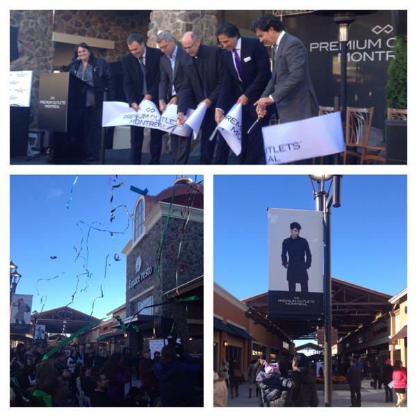 Ribbon cutting. Photo: Premium Outlets Montreal. 