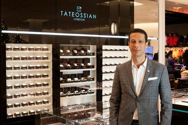 Designer Robert Tateossian at his Yorkdale boutique. Photo: Harry Rosen. 