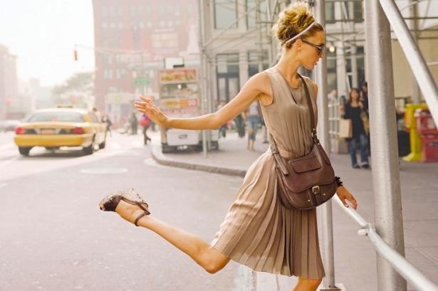 Supermodel Coco Rocha in Longhamp ready-to-wear & footwear. Photo: Longchamp. 