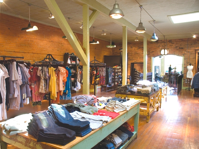 Inside Edmonton's gravitypope Tailored Goods. 