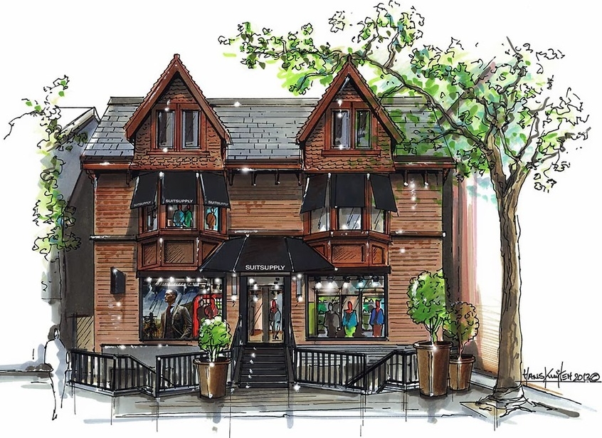 Toronto store. Rendering: Suitsupply.