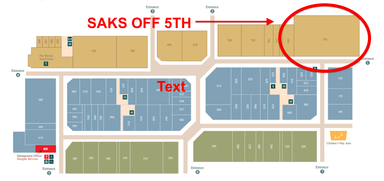 Floorplan: Tanger Outlet Ottawa.  Click Image  for entire directory.&nbsp;