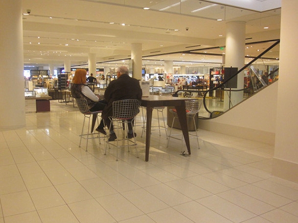 Another service – a rest area to just sit and people watch