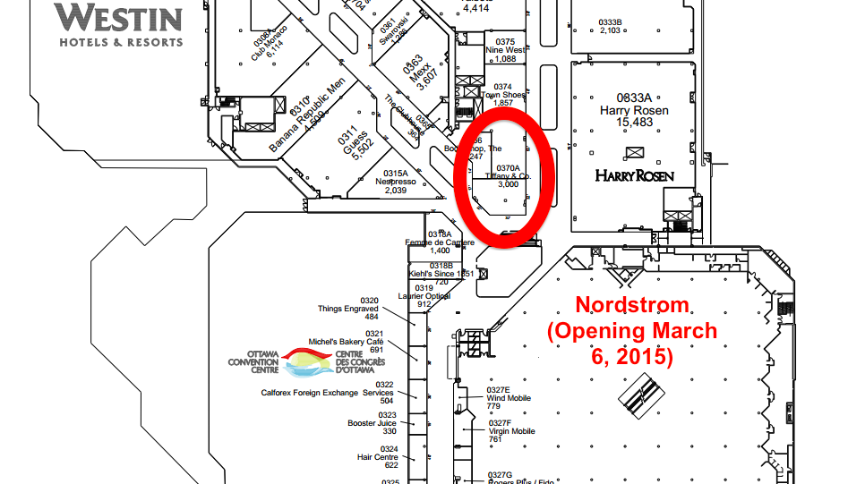 Click above  for entire Rideau Centre&nbsp;PDF lease plan, via landlord Cadillac Fairview