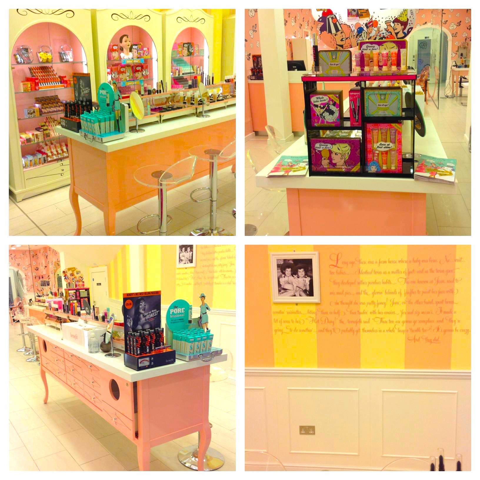 Inside the Dublin Benefit shop. Photo: thebeautycloud.co.uk