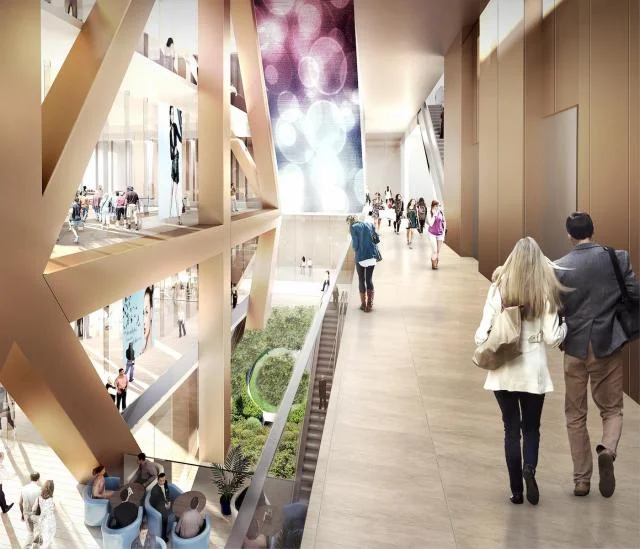 Looking south on the 4th floor. Rendering: Mizrahi Developments