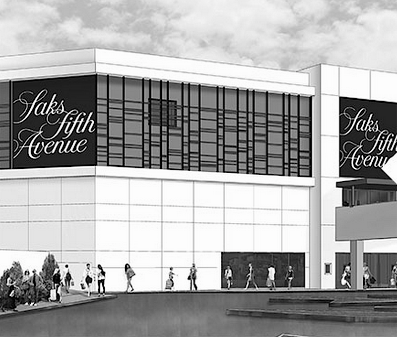 Rendering via Saks Fifth Avenue