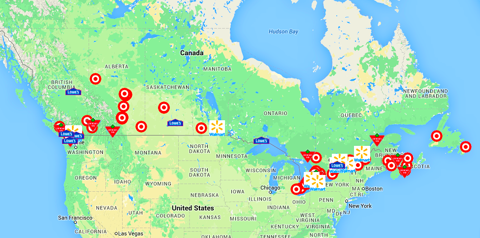 Who's Taking Target's Canadian Stores? An Interactive Map