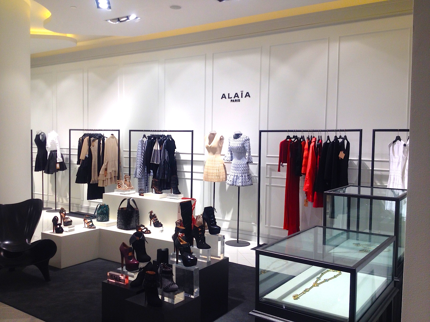 Azzedine Alaïa shop-in-store. Photo: Craig Patterson