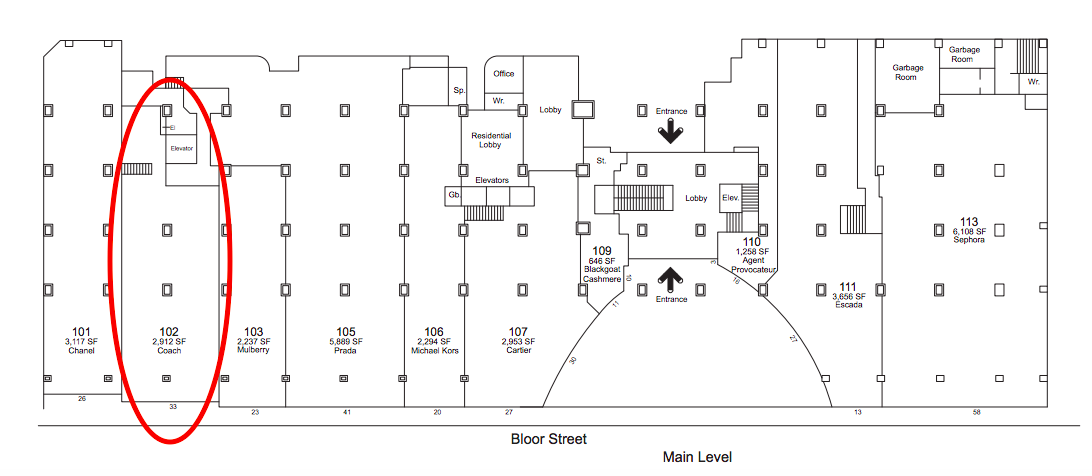 Click for PDF lease plan, via Morguard