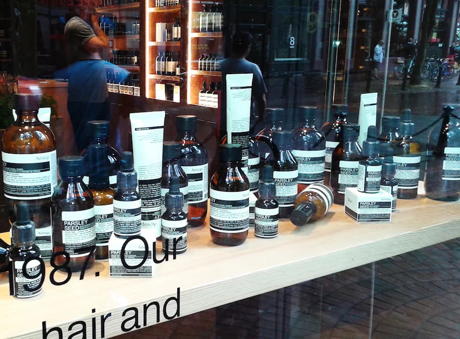 Window display in the Vancouver location. Photo: Helen Siwak