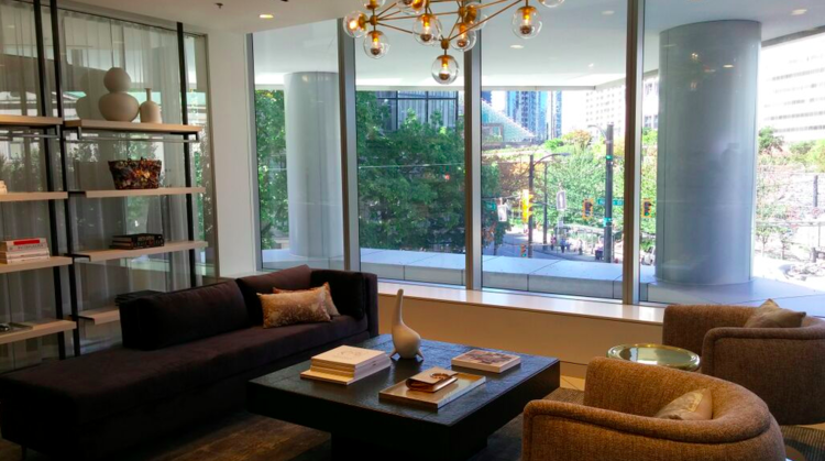 Shopping suites on 2 at Nordstrom, Vancouver. Photo: Helen Siwak