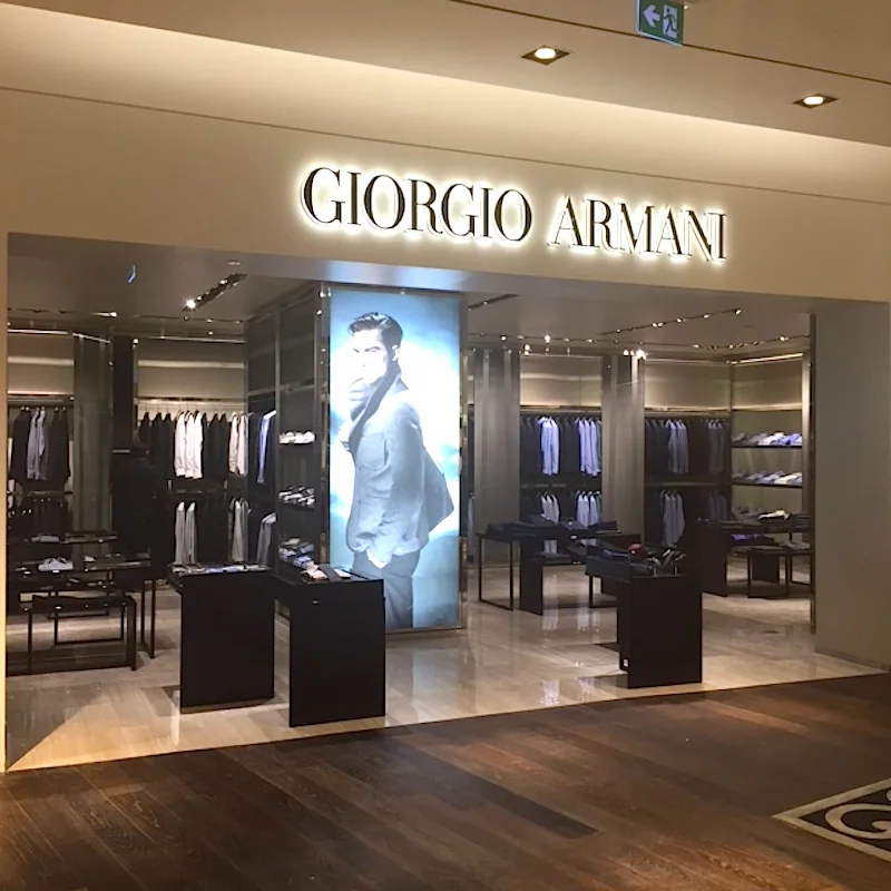 New Giorgio Armani shop