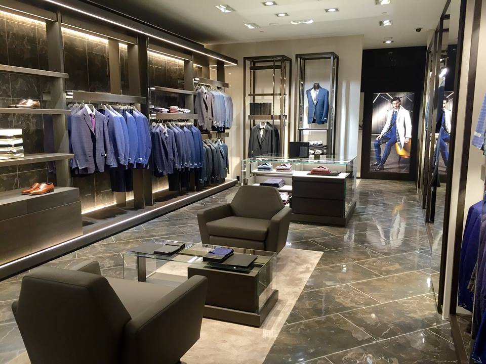 Inside the Canali shop