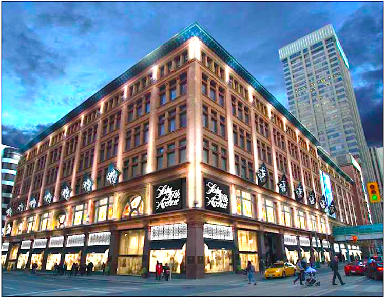 Saks Canada Flagship.&nbsp;Rendering - Hudson's Bay Co.