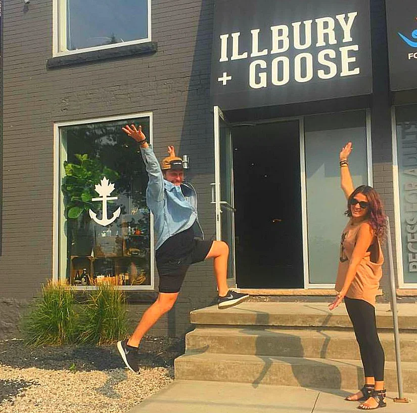 Co-founders Meghan Kraft and Daniel Phillips open the new Dundas Street store.&nbsp;