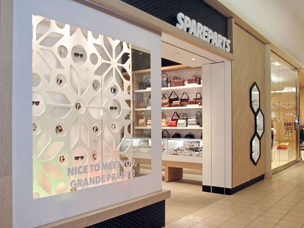 The store's facade from another angle, showing innovative windows. Photo: Peregrine.Build