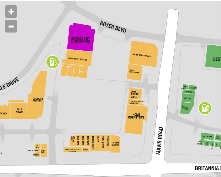 36,000 square foot Seafood City at Heartland Town Centre. Click image for interactive centre map