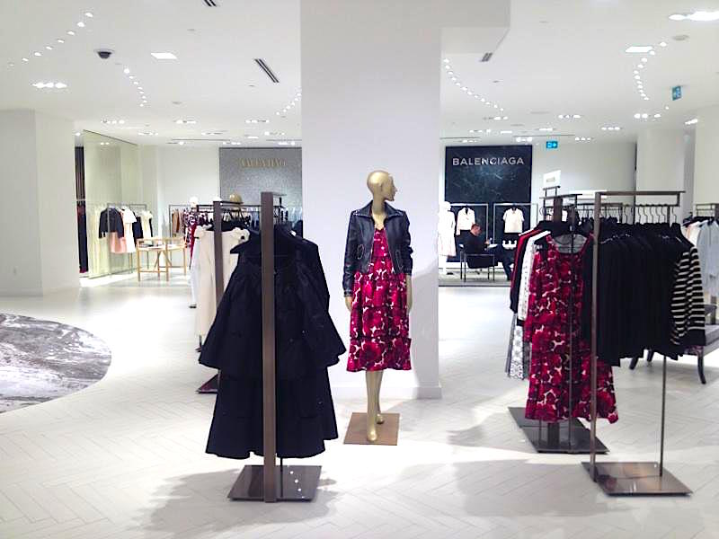 Valentino and Balenciaga shops on 3. Photo: Retail Insider