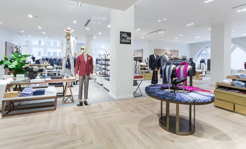 Men's store on 2. Photo: Saks