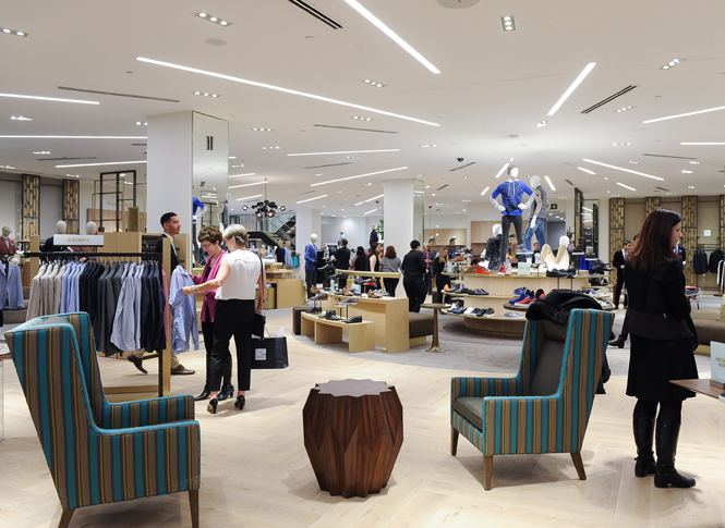 Menswear department. Photo: Saks