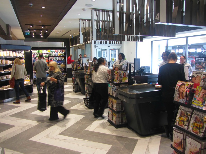 Checkout counters. Photo: Norman Katz