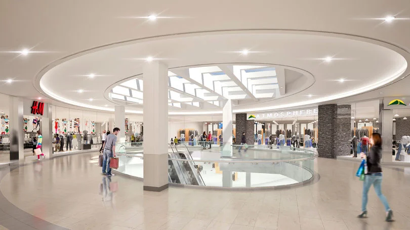 Entrance to new Atmosphere sports store. Rendering: Cadillac Fairview