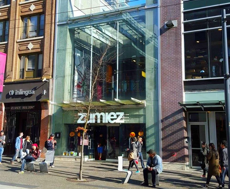 Outside of the new Vancouver Granville Street store. Photo: Helen Siwak of @Eco.Lux.Luv