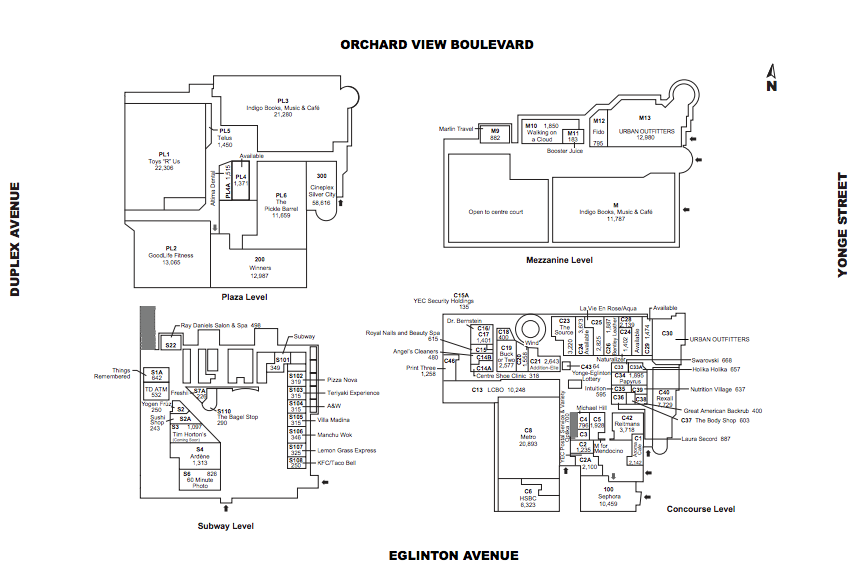 Click above image for detailed PDF lease plan, courtesy of RioCan