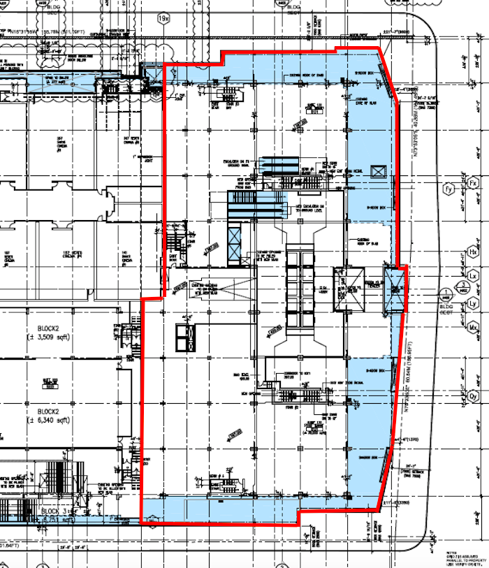 Eataly would occupy a new second-level retail space at Manulife Centre, accessed from two levels below. All plans above are via B+H Architects. 