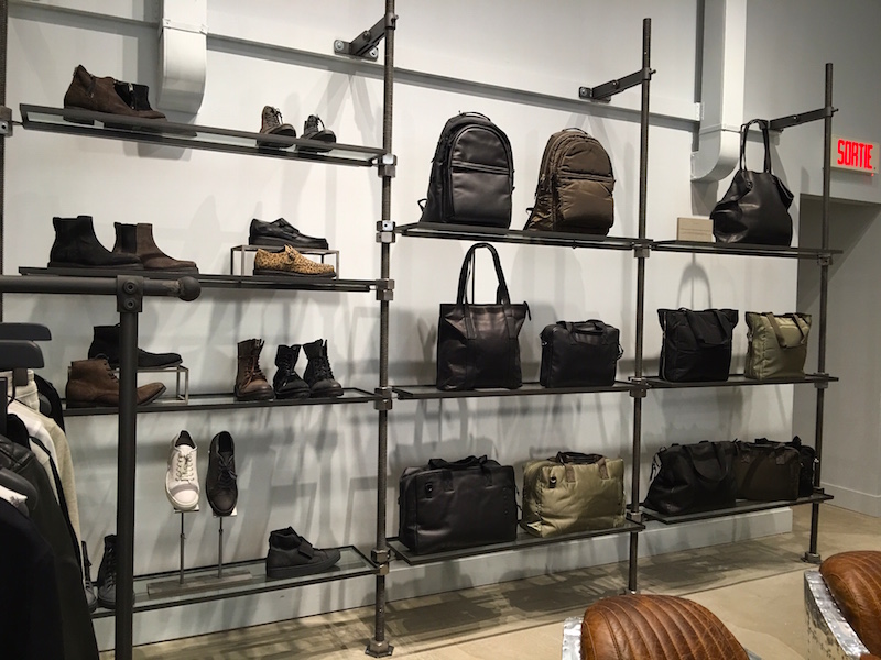 Men's footwear and bags. Photo: Maxime Frechette .