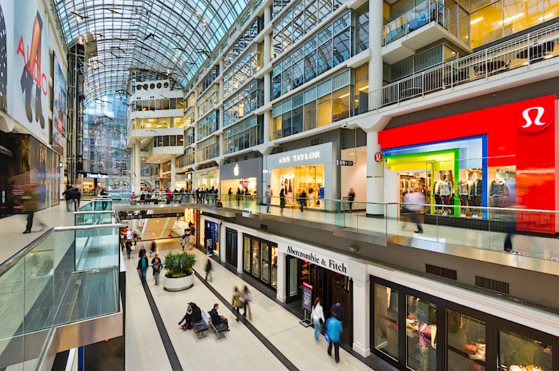 CF Toronto Eaton Centre. Photo: Cadillac Fairview